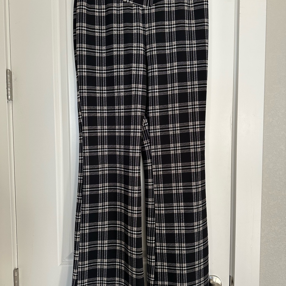 Black and White Plaid Pants